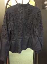 Load image into Gallery viewer, Chico&#39;s Size 1 Navy Jacket