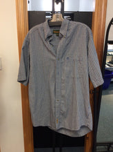 Load image into Gallery viewer, Timberland Size m blue/beige Men&#39;s button up shirt
