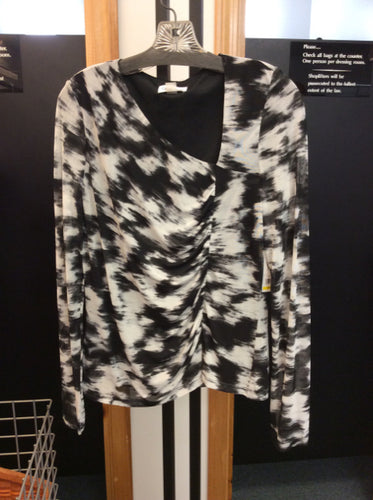 calvin klein Size m White/Black Blouse