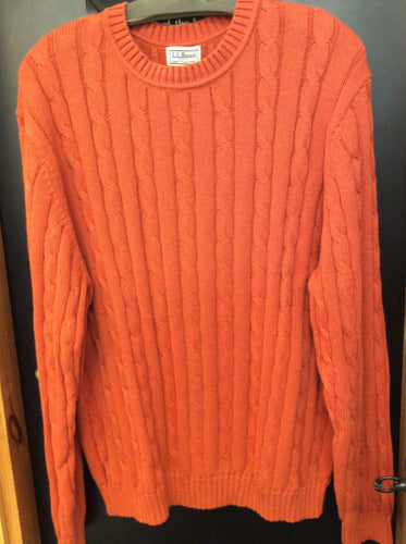 LL Bean Size L Orange Men's - sweater