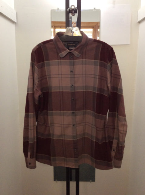 Barbour Size 12 Plaid Men's button up shirt