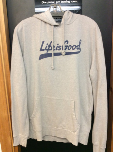 Life Is Good Size m Gray men's Hoodie