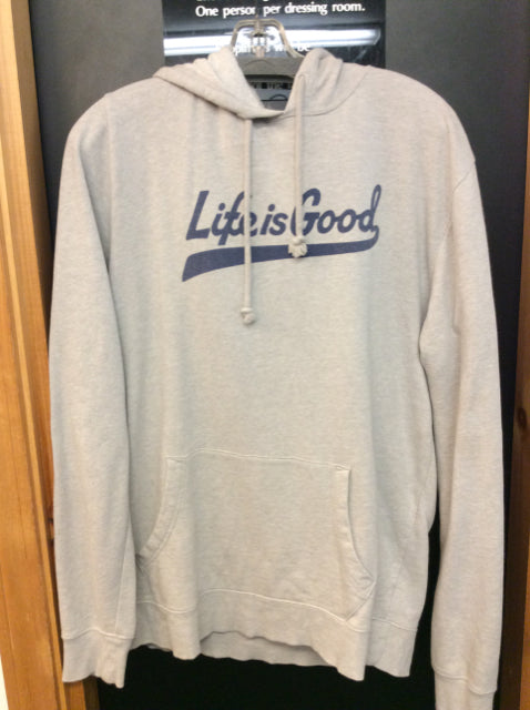 Life Is Good Size m Gray men's Hoodie