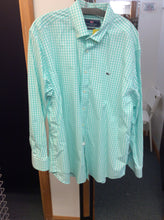 Load image into Gallery viewer, Vineyard Vines Size xl green/white Men's button up shirt