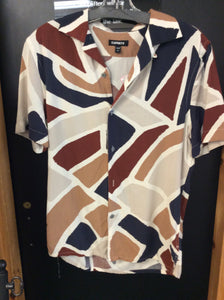 Express Size XS Off White Men's button up shirt