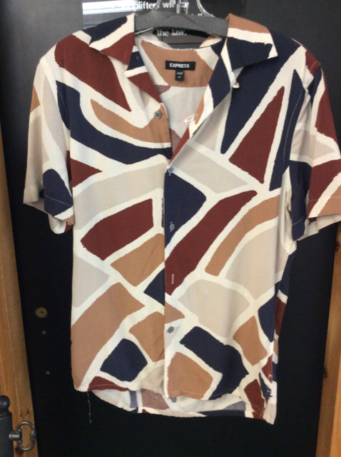 Express Size XS Off White Men's button up shirt