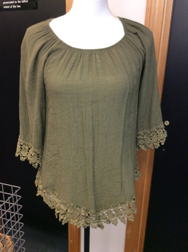 linda leal Size s Green Blouse