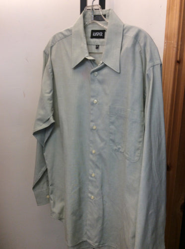 Kaspar Size 16 Lime Green Men's button up shirt