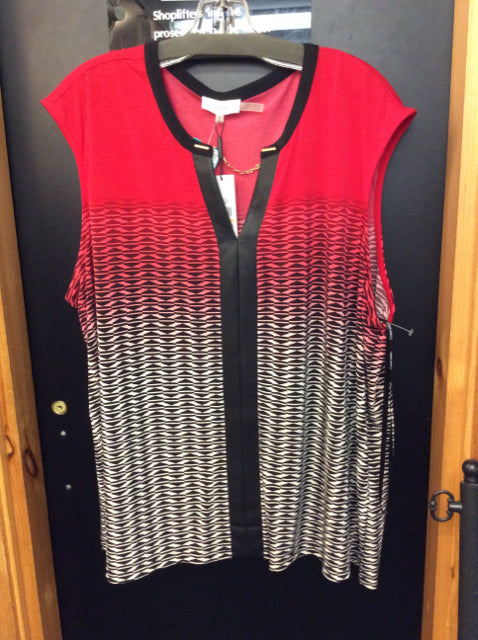 calvin klein Size 2X red/black jersey