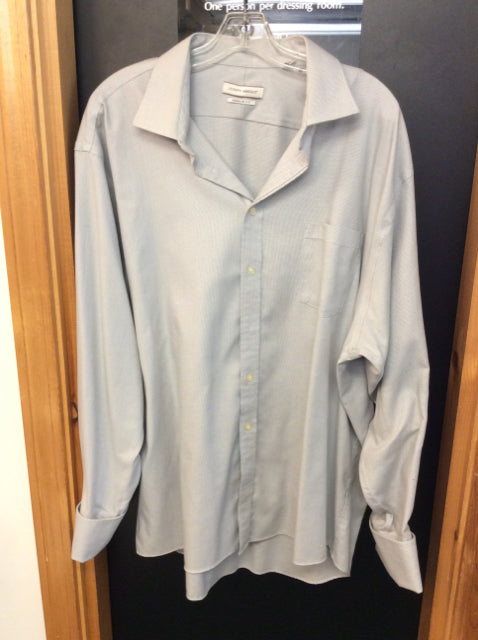 Joseph A Size 18 Gray Men's button up shirt