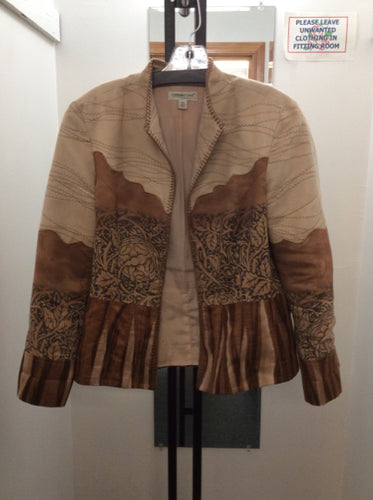 coldwater creek Size 14P multi brown Jacket