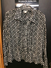 Load image into Gallery viewer, Worthington Size m black/white Blouse