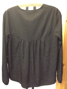 Lilly Pulitzer Size XS Black Blouse