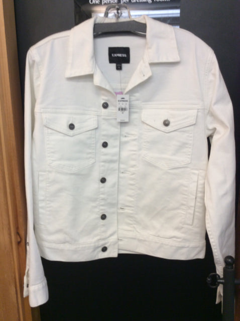 Express Size XS White Men's jacket (Outerwear)