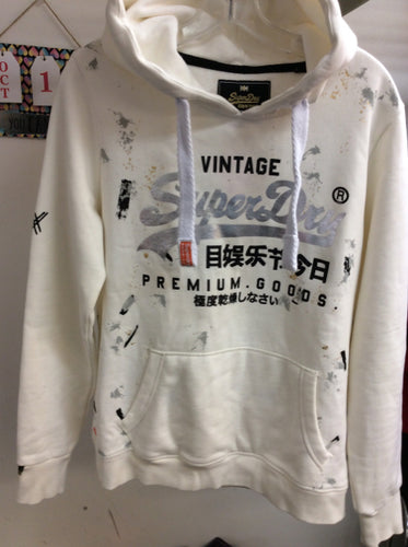 SuperDry Size L Off white Men's - sweatshirts