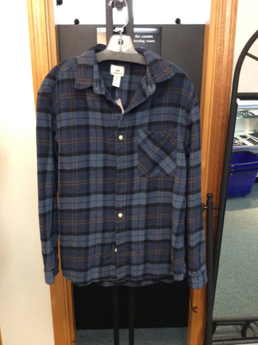 H&M Size m Blue Men's flannel shirt