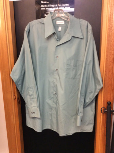 van heusen Size 17 seafoam Men's button up shirt