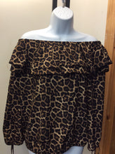 Load image into Gallery viewer, Michael Kors Size s Animal Print Blouse