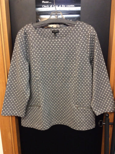 talbots Size L Gray jersey