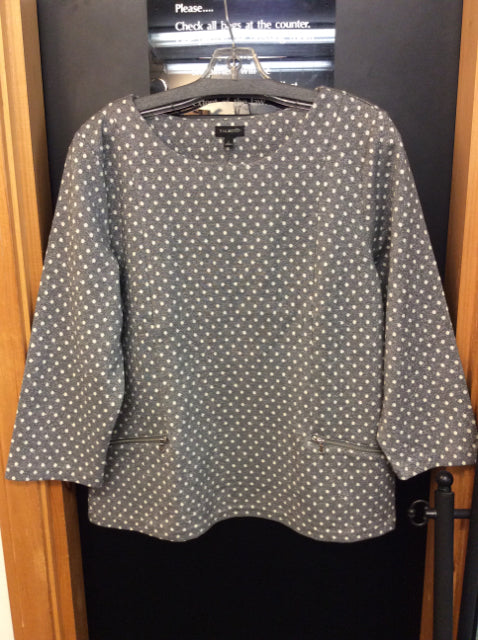 talbots Size L Gray jersey