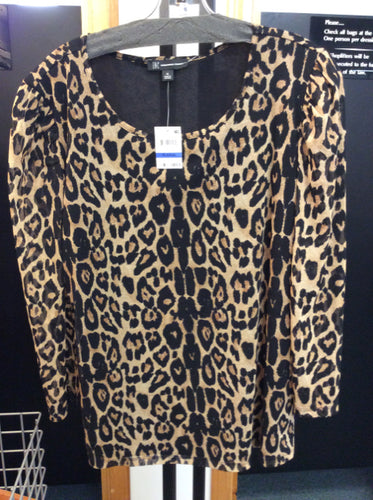INC Size xl Leopard Blouse
