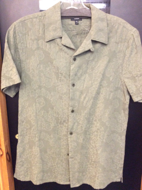 Express Size XS Olive Men's button up shirt