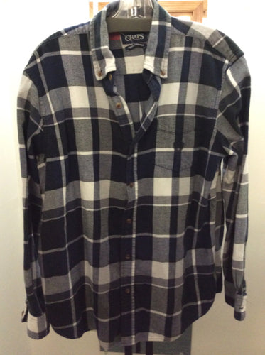 chaps Size L Plaid Men's button up shirt