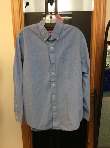 Izod Size m Blue Men's button up shirt