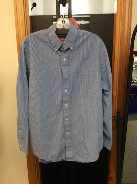 Izod Size m Blue Men's button up shirt
