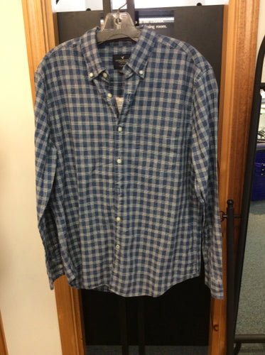 american eagle outfitters Size L Blue Men's button up shirt