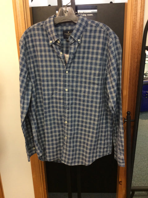 american eagle outfitters Size L Blue Men's button up shirt