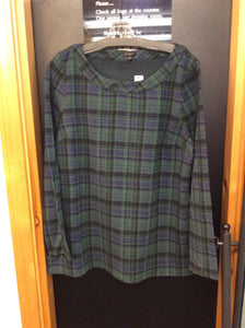 talbots Size L Plaid jersey