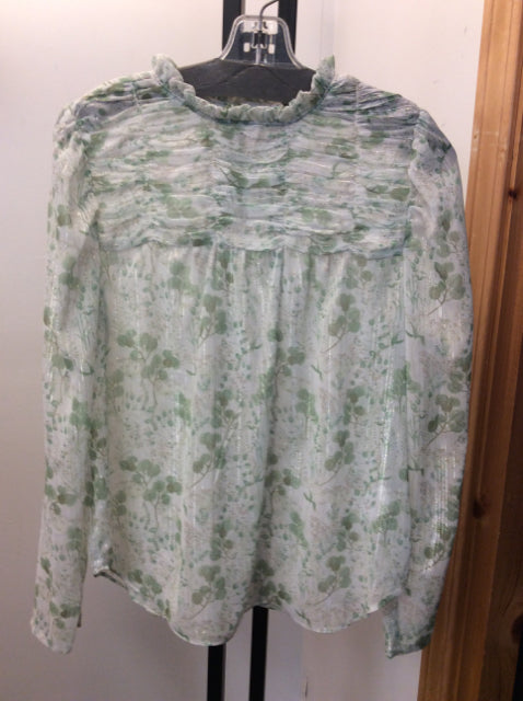 Maison d'Amelie Paris Size m Lime Green Blouse