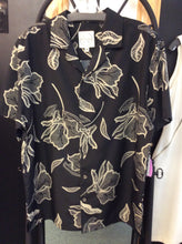 Load image into Gallery viewer, Size L black and cream Men's button up shirt
