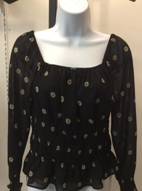 madewell Size s Black Blouse