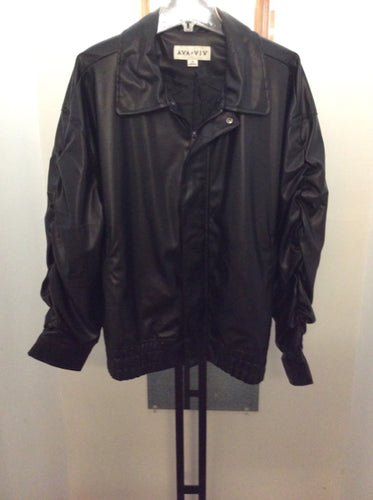 AVA & VIV Size 2X Black Men's jacket (Outerwear)