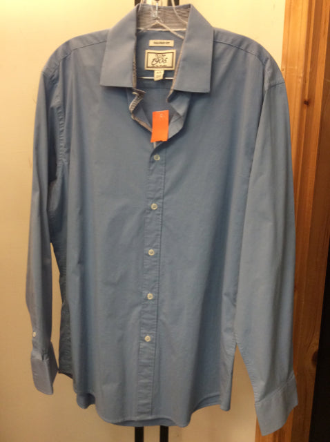 Jos A. Banks Size 16-33 Blue Men's button up shirt