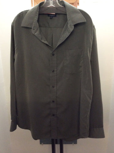 croft & barrow Size L Olive Men's button up shirt