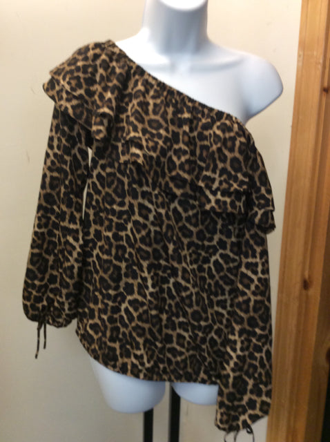 Michael Kors Size s Animal Print Blouse
