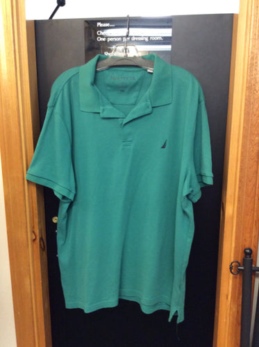 nautica Size 2X seafoam Men's - Polo shirt