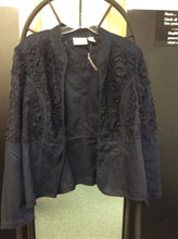 Load image into Gallery viewer, Chico&#39;s Size 1 Navy Jacket
