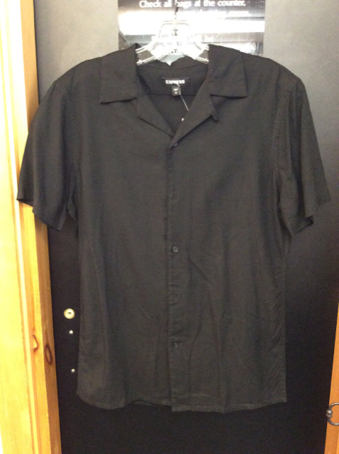 Express Size XS Black Men's button up shirt